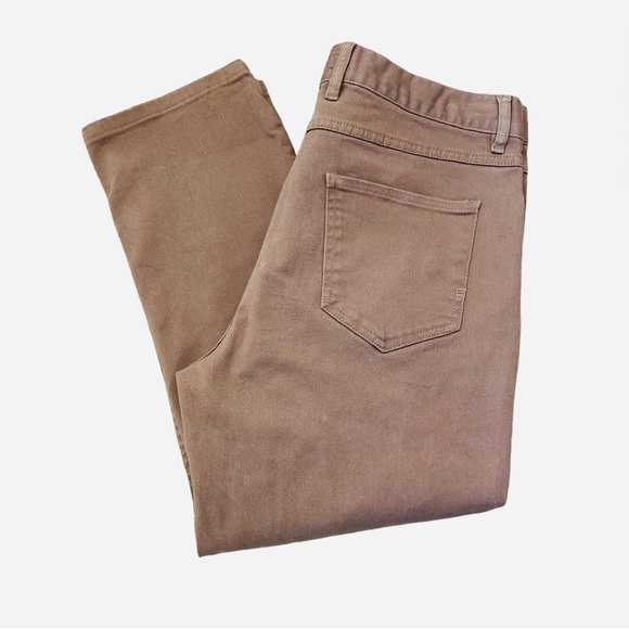 Zara Camel Tan Mom Fit Ankle Crop High Rise New Generation Jeans Women’s Size 34 - Picture 11 of 14